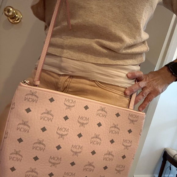 MCM Pale Pink Crossbody Bag - Picture 8 of 13